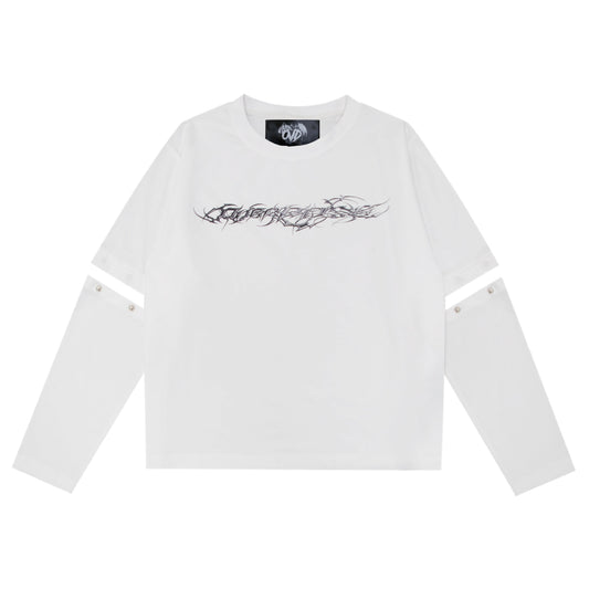 "TRIBAMETAL" LOGO TRNSFRMR L/S - ANGEL