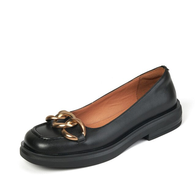 Trina Women's Flat Chain Shoes - Luxuryurbanwear