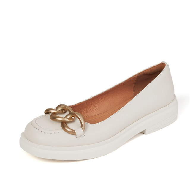 Trina Women's Flat Chain Shoes - Luxuryurbanwear