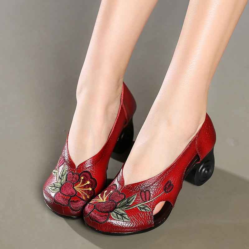 USS Shoes Celia Women's Pumps Sale Drop Red (Size 7)