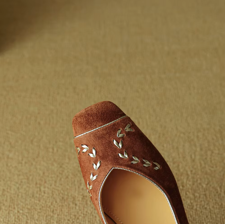 USS Shoes Delfina Women's Low Heel Comfortable Leather Flats
