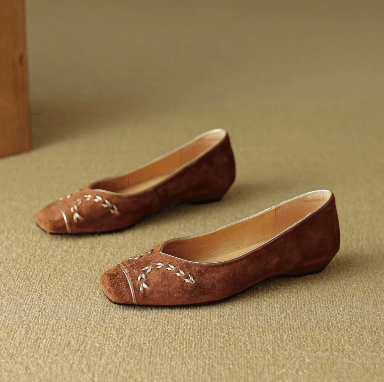 USS Shoes Delfina Women's Low Heel Comfortable Leather Flats