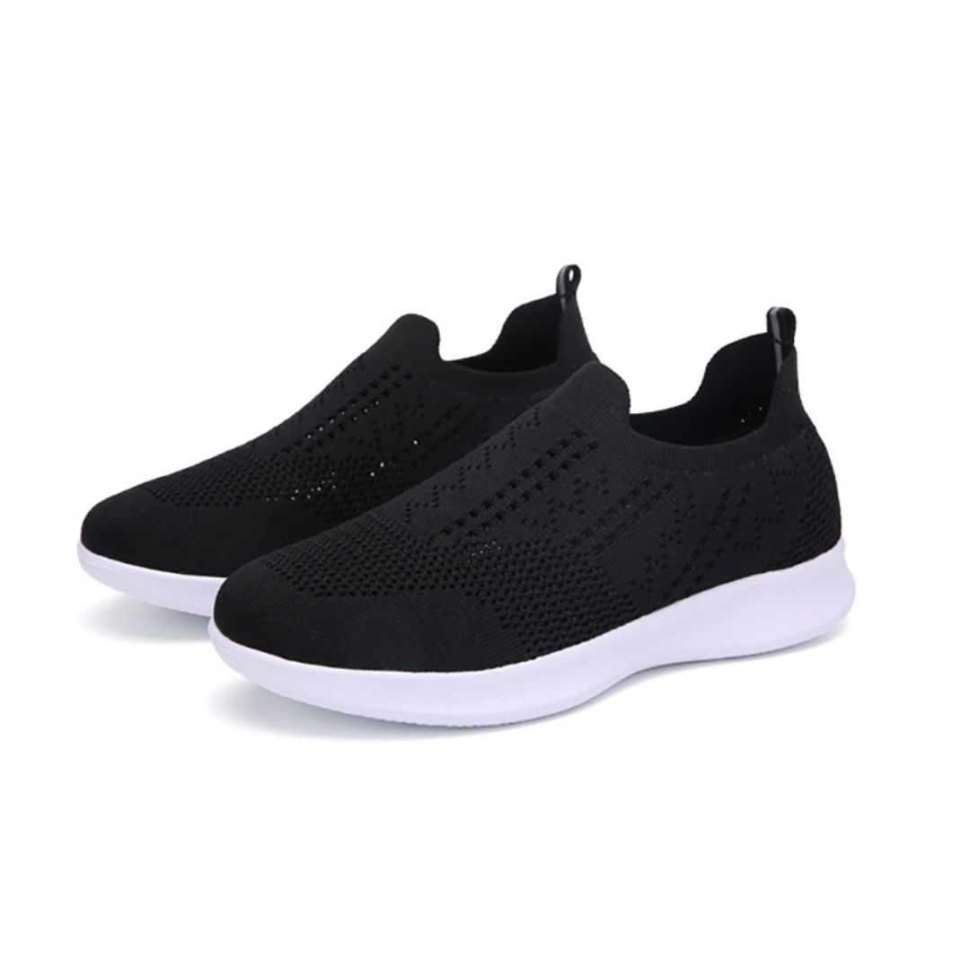 Viky Women's Slip-On Black Shoes - Luxuryurbanwear