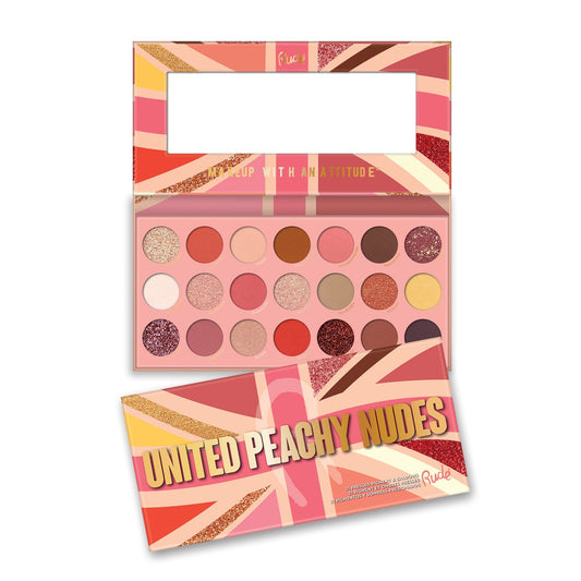 RUDE United Peachy Nudes - 21 Pressed Pigment & Shadows Palette