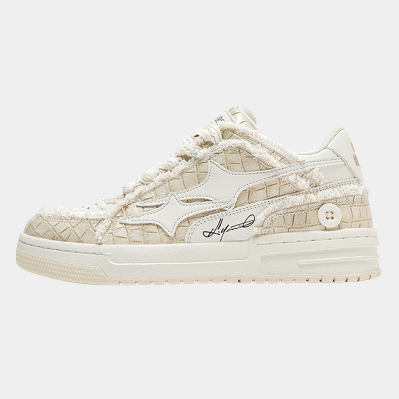 Star Boy Unique Casual Sneakers - Flash-Reflective Luxury Trainers | LuxuryUrbanwear