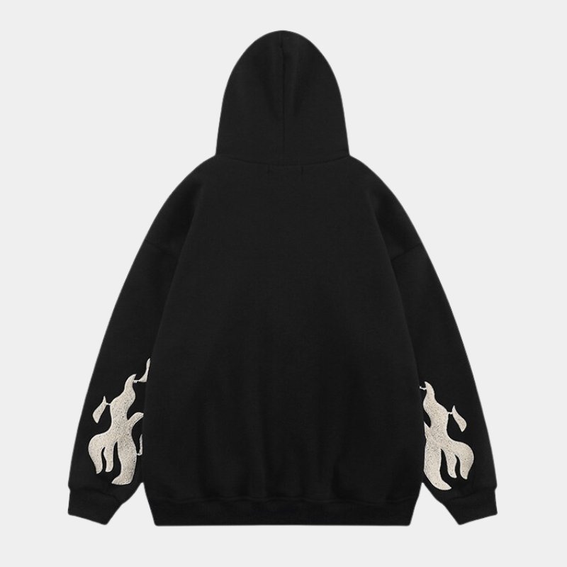 Sparks | Oversized Zipper Hoodie - Luxuryurbanwear