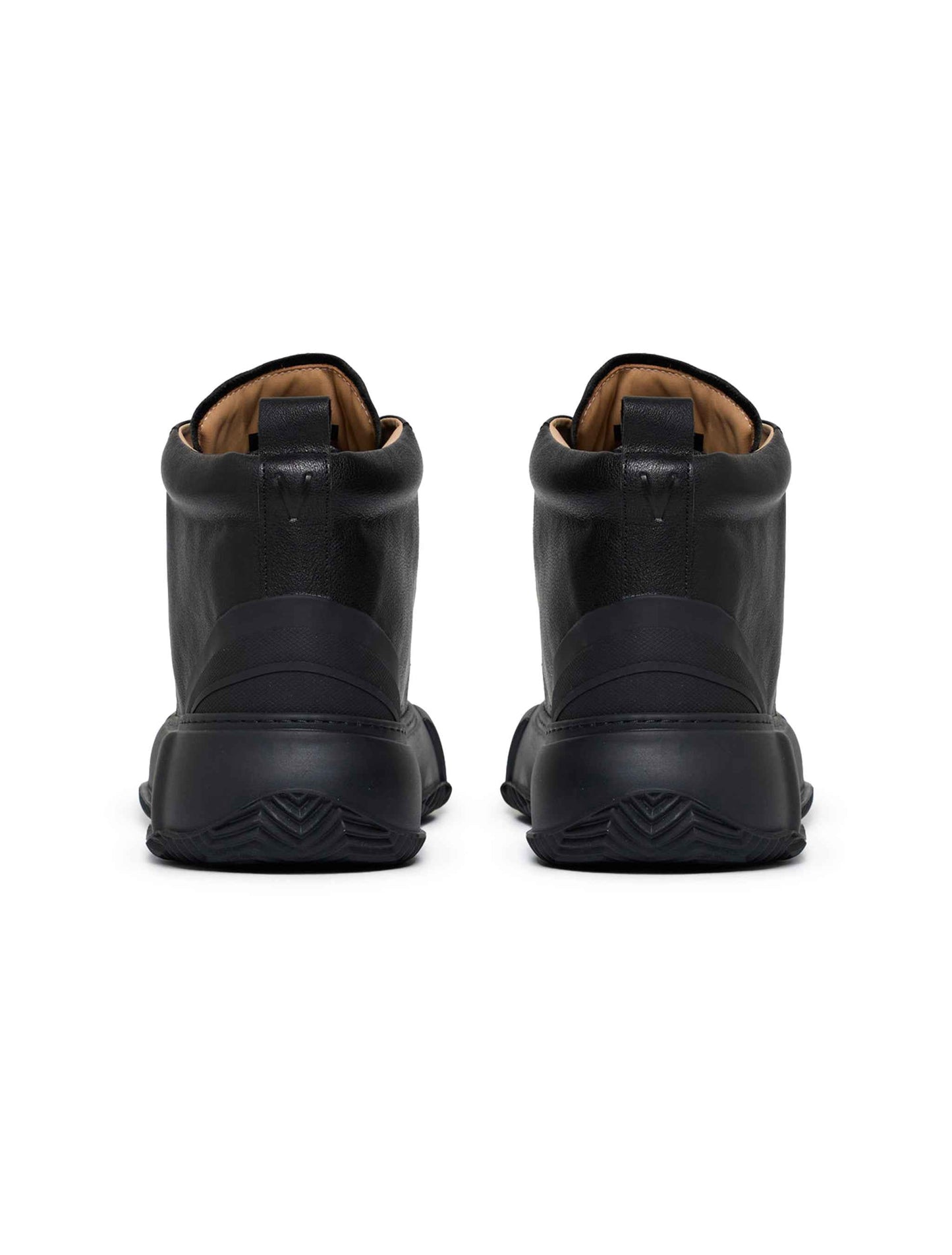 Valabasas "Vision" High Top Shoes - Black Leather