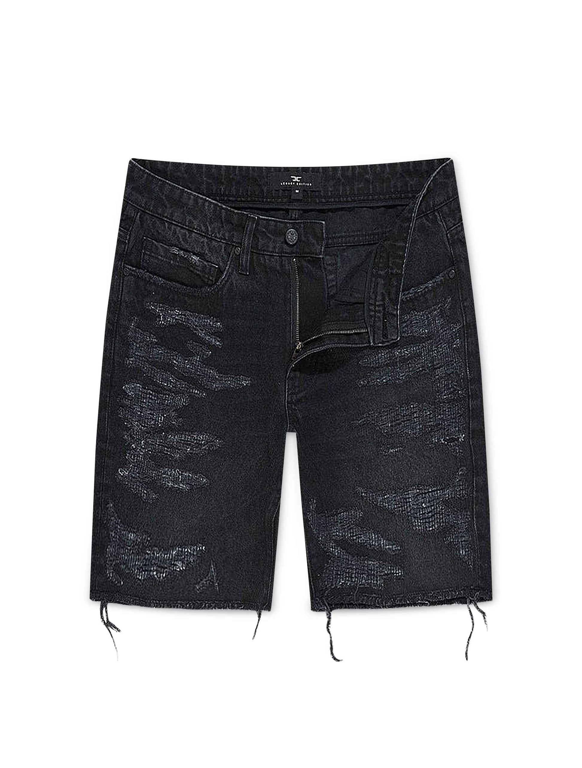 Jordan Craig Riverside Denim Shorts - Black Shadow