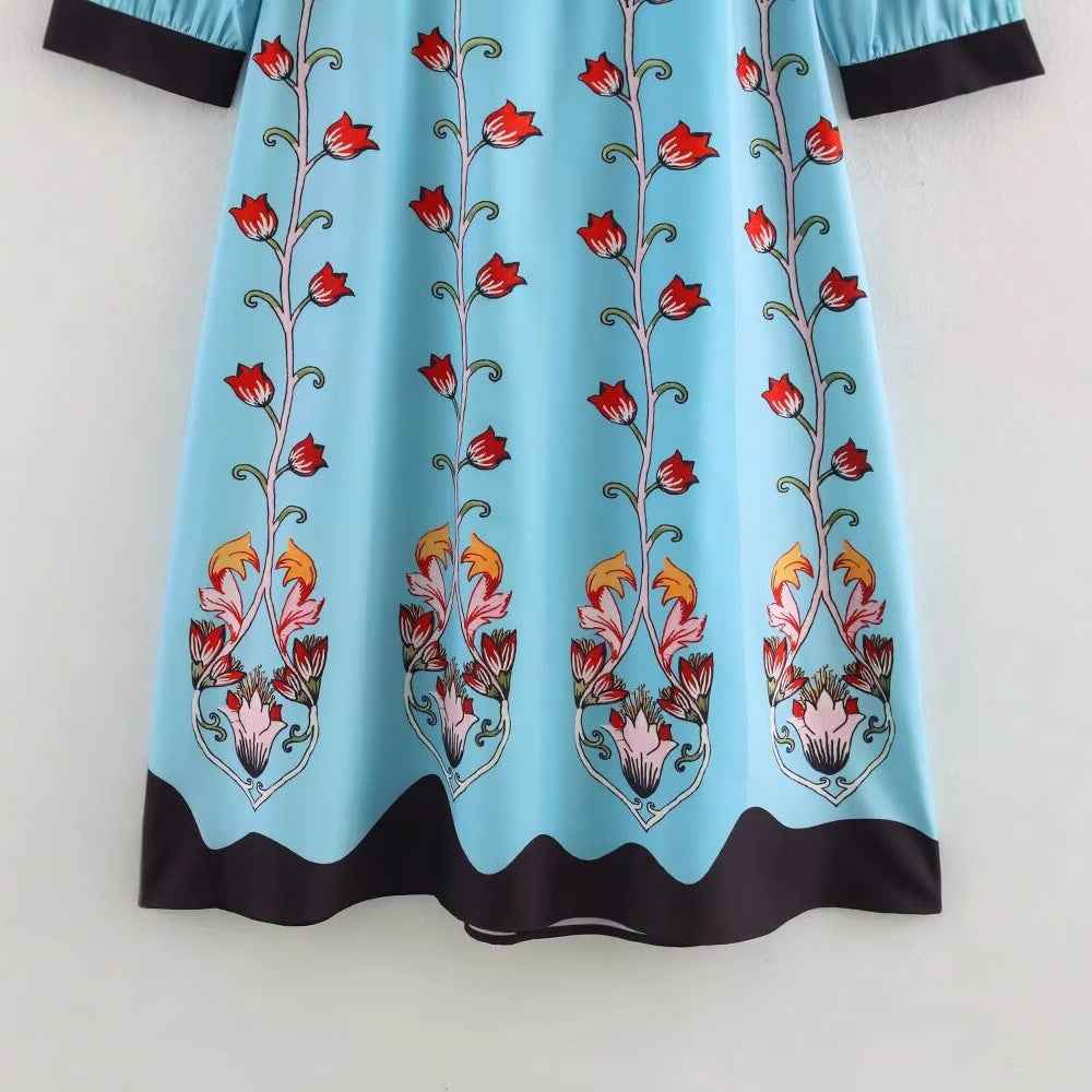 Waist-Cinched Floral Dress, The Met | Women - BYMANYC ® New York