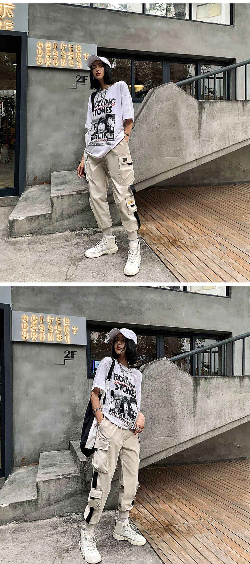 Women Cargo Pants best Harajuku Elastics High Waist Streetwear for women 2022