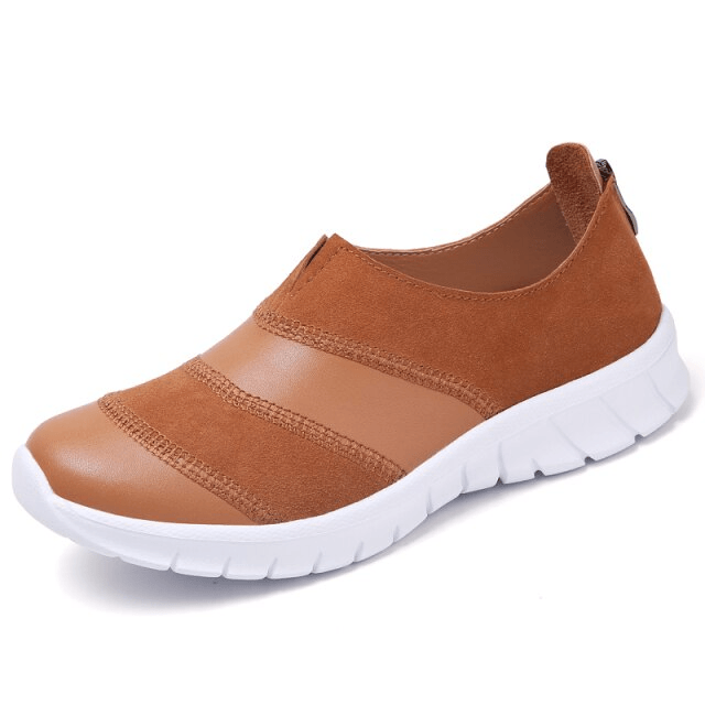 Yusuf Women's Loafer Slip-On Leather Fall Fashion Flat Shoes