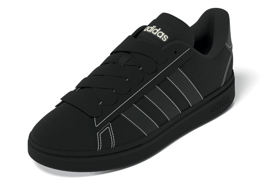 adidas Mens Grand Court Alpha 00s Sneaker Black/Black/White 11