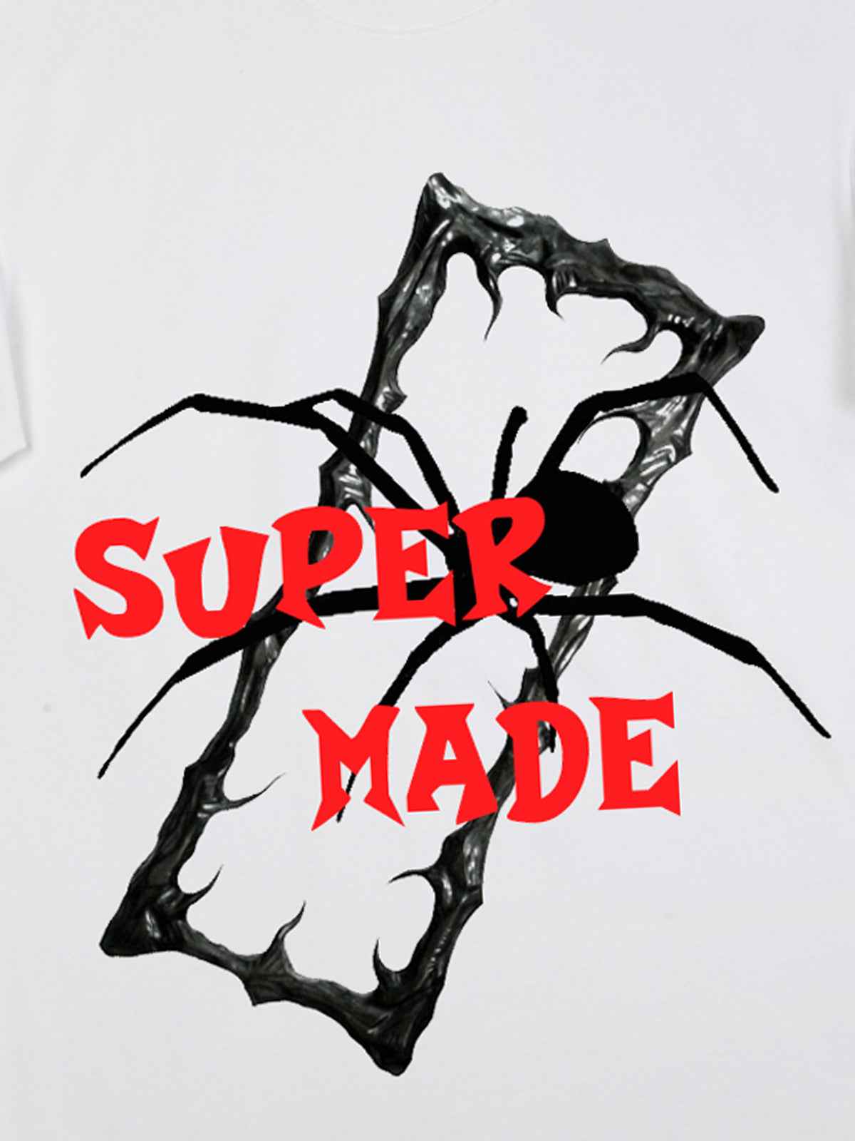 Gothic Spider Graphic T-Shirt