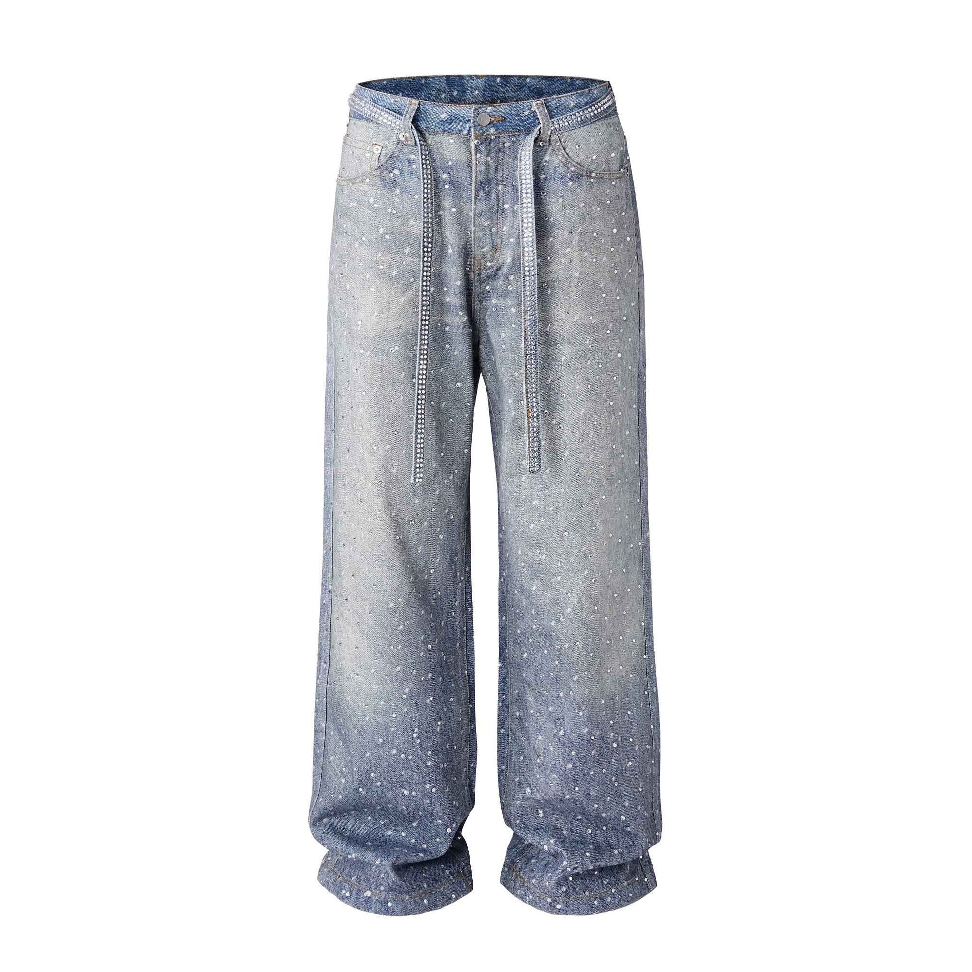 AZUL RHINESTONE DENIM