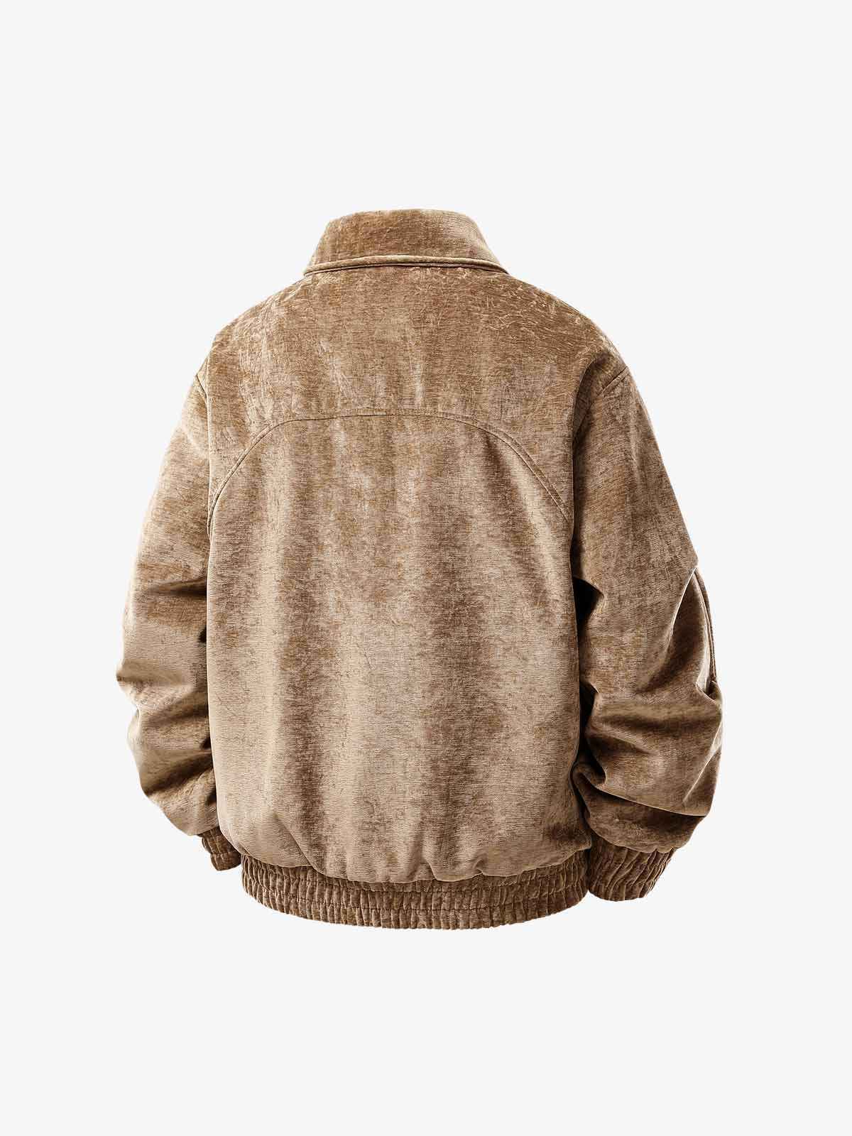 Vintage Suede Deconstructed Workwear Jacket