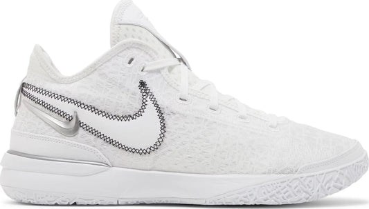 NIKE ZOOM LEBRON NXXT GEN WHITE/METALIC SILVER/BLACK MENS SIZE 9 NM