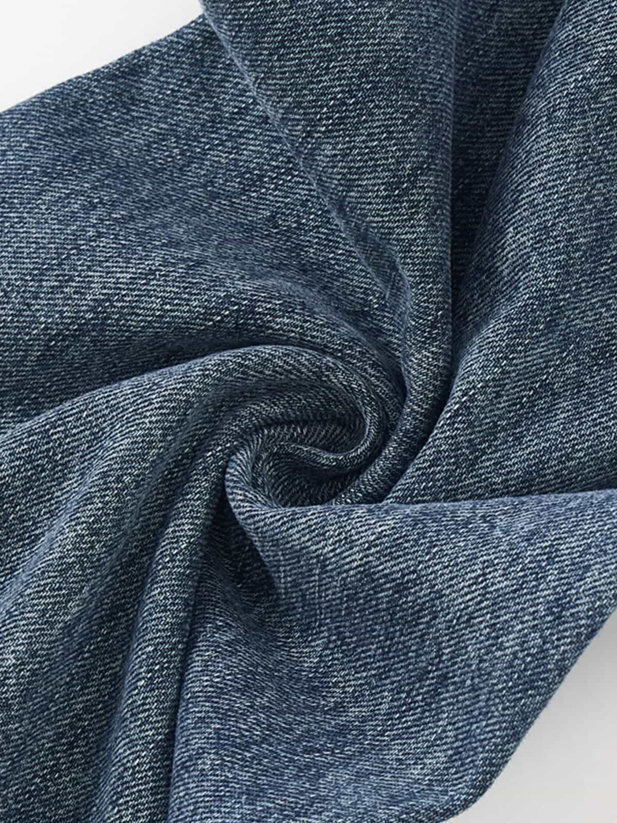 Vintage Washed Slant-Pocket Flared Jeans - Luxuryurbanwear