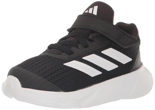 adidas Duramo SL Elastic Lace Sneaker Core Black/White/Carbon 11.5 US Unisex Little Kid