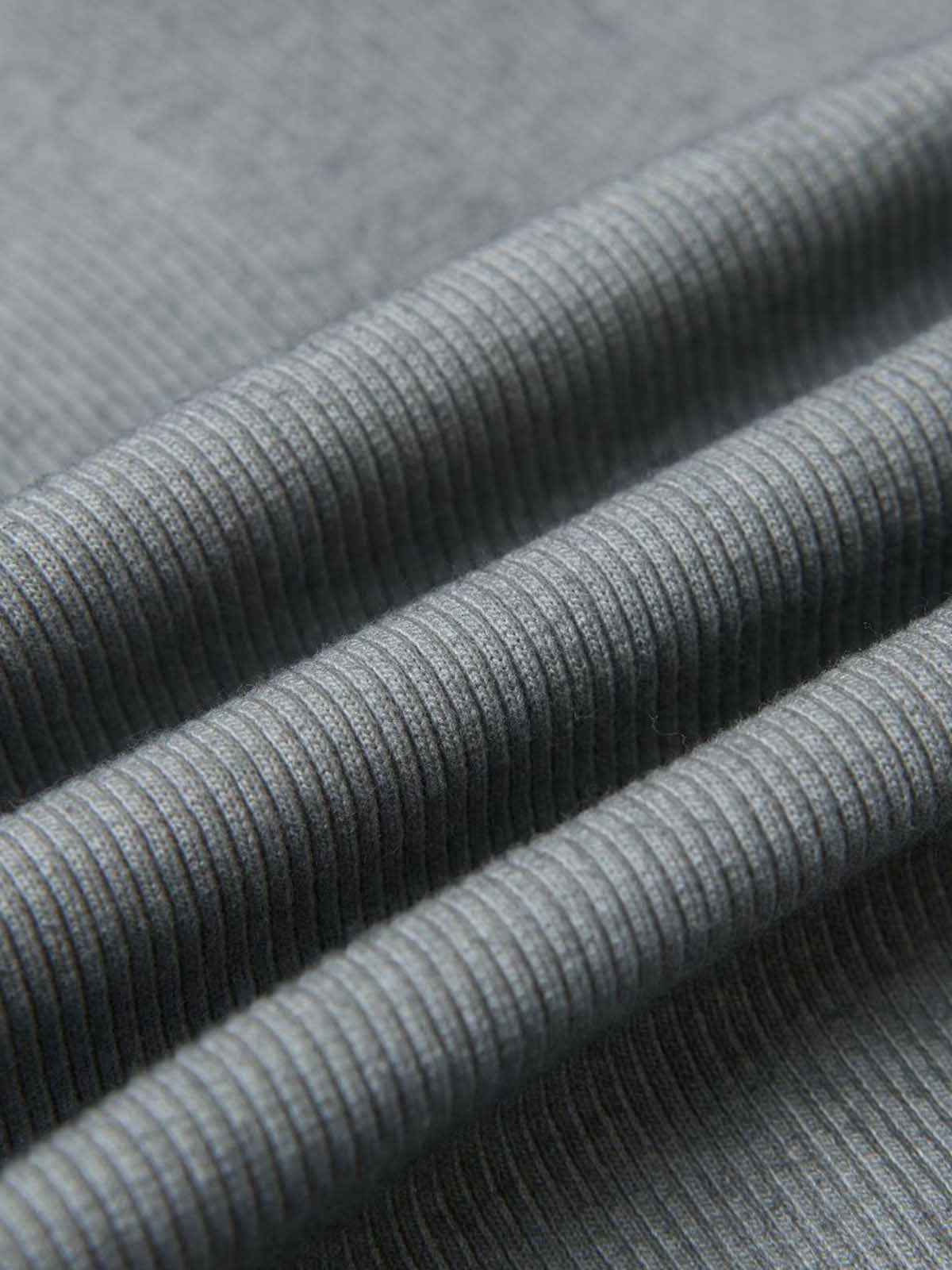 Vintage Washed Sculpted Seam Ribbed Long Sleeve T-Shirt