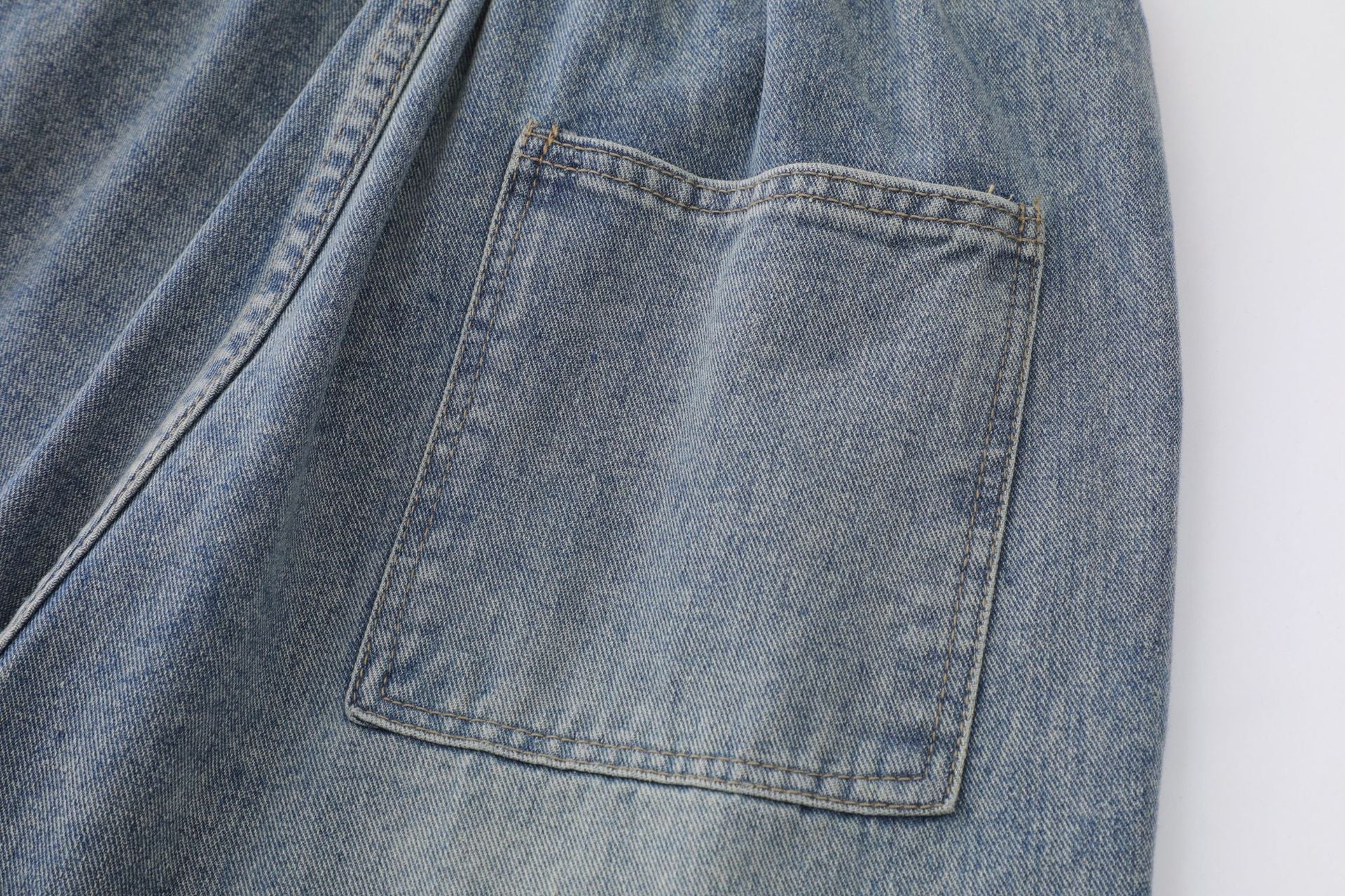 Light Wash | Baggy Jorts - Luxuryurbanwear