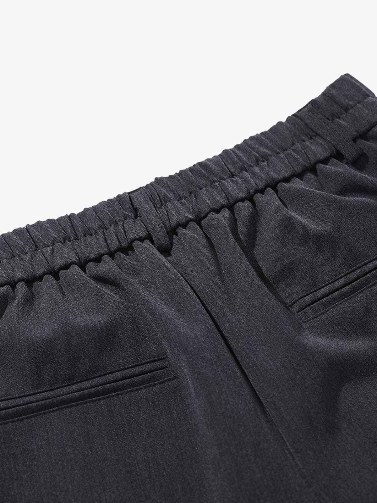 Retro Asymmetric Waist Loose Wide-Leg Trousers