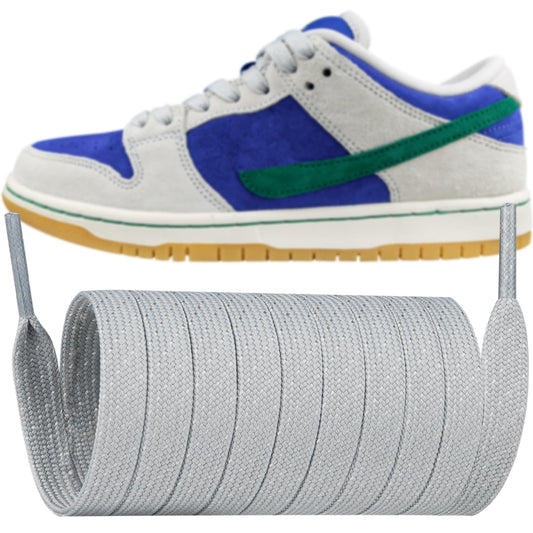 Endoto Shoelaces for Nike Dunk Flat Replacement Shoe Laces Sneaker(Color:GreySize:63Inch)