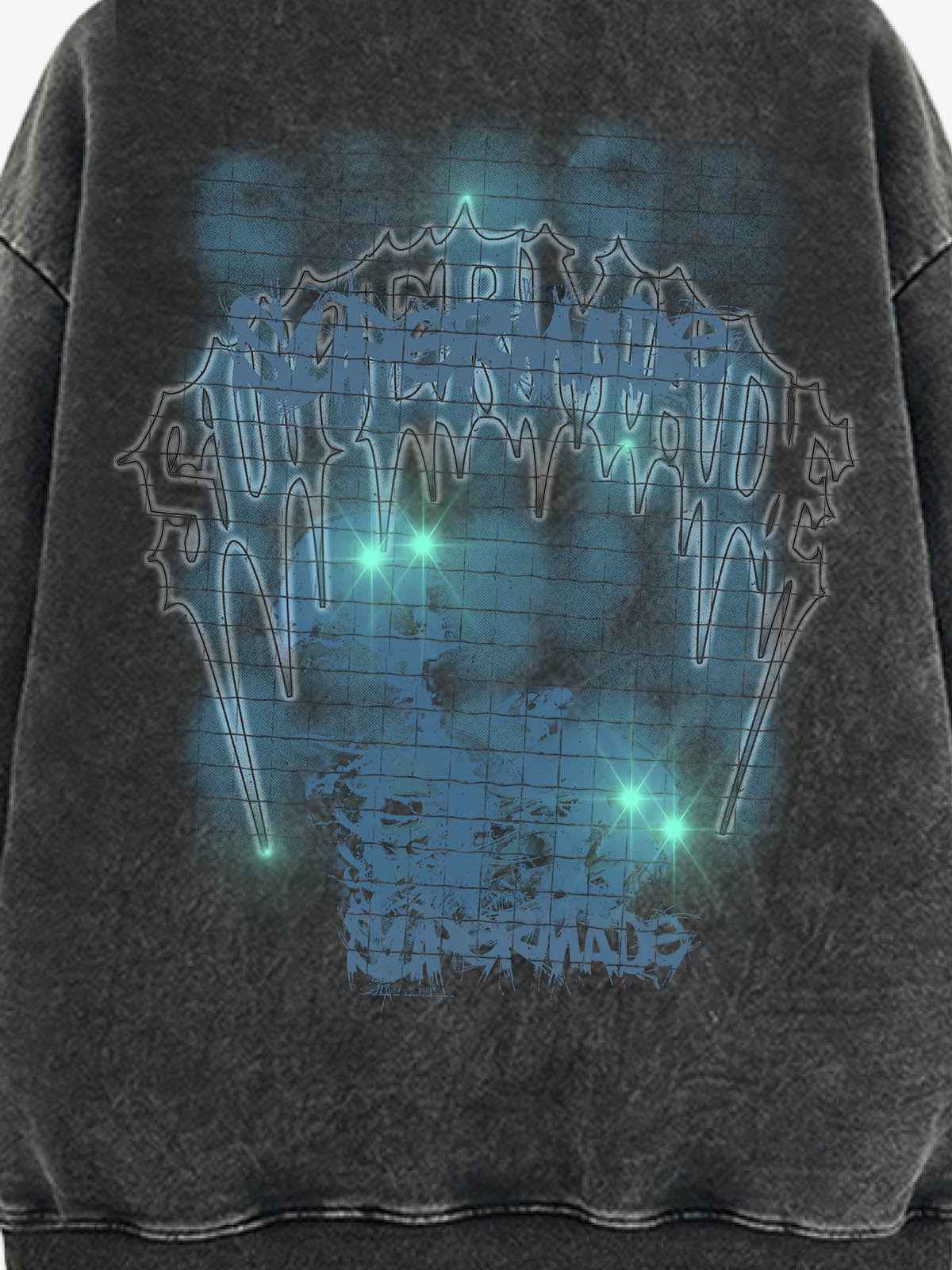 Gothic Skull Graphic Hoodie