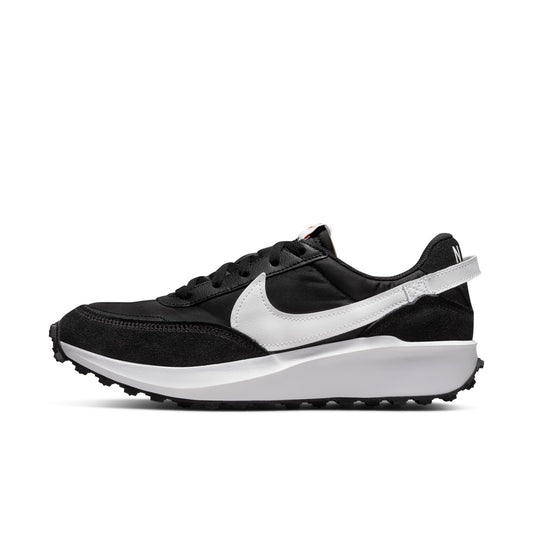 Nike Waffle Debut Womens Sneaker Black/White-Orange-Clear 9 M US SIZE- 9