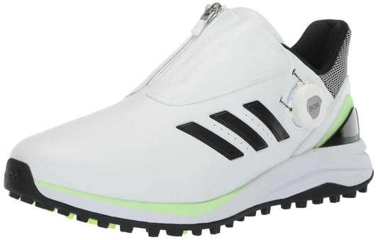 adidas Mens Solarmotion Spikeless BOA Lightstrike 24 Golf Shoes Footwear White/Core Black/Green Spark 15
