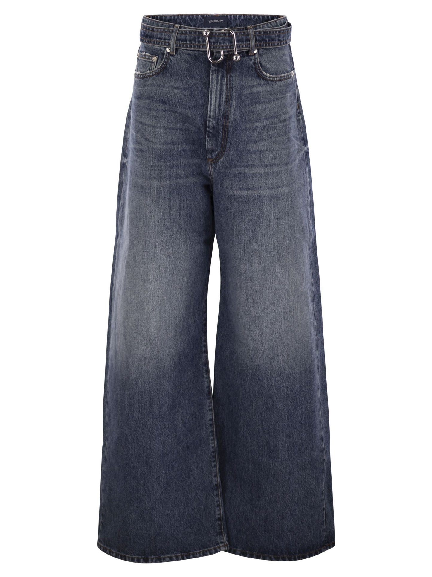 Sportmax Women Procida - Low-Waisted Oversize Denim Trousers