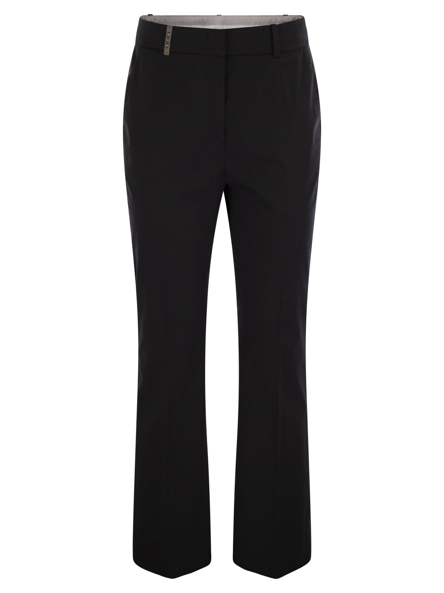 Peserico Women Stretch Cotton Trousers