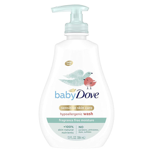 Baby Dove Tip To Toe Wash Sensitive Moisture Fragrance Free - 13 oz Pack of 4