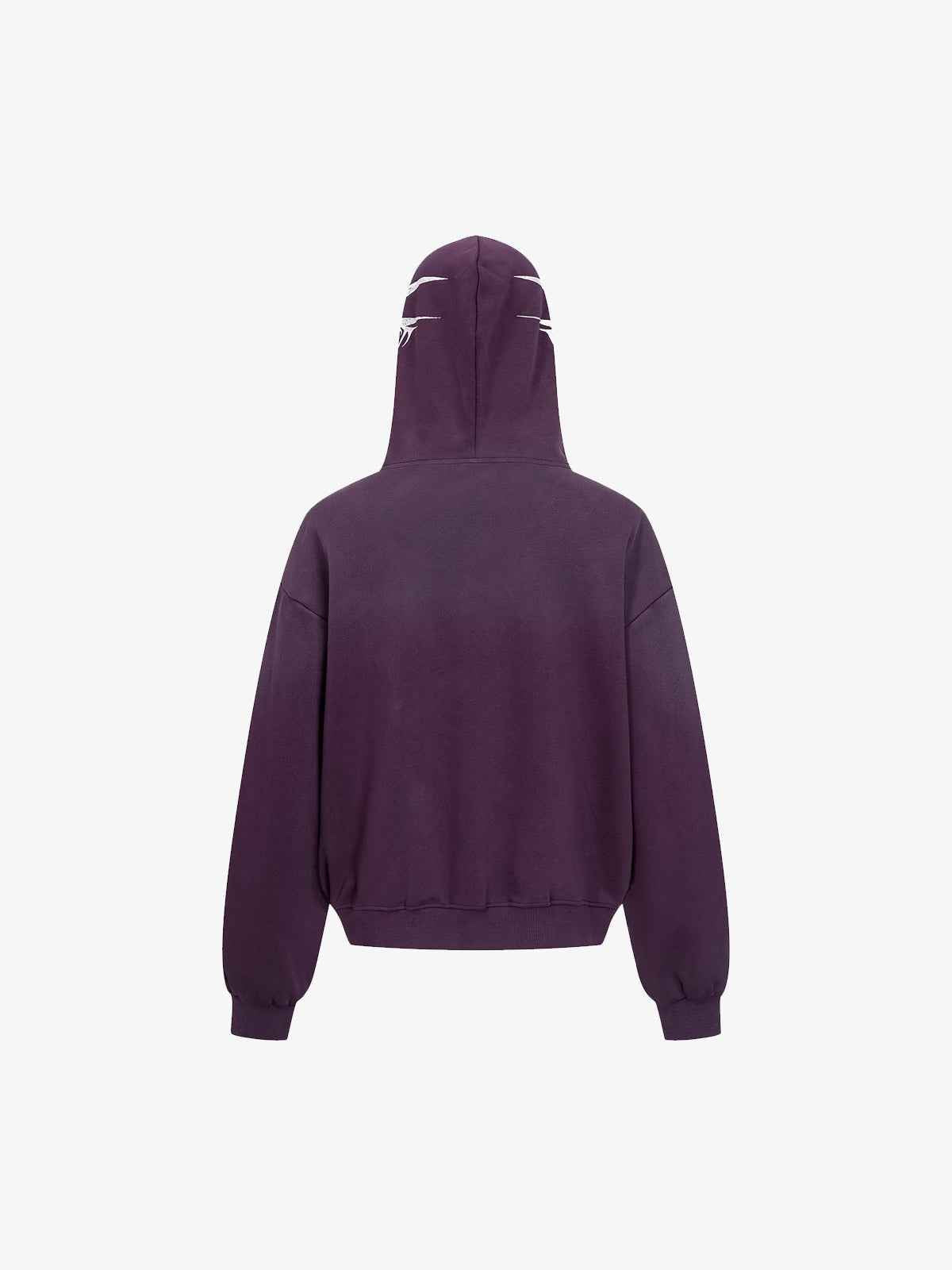 High Street Script Letter Print Zip-up Hoodie Jacket