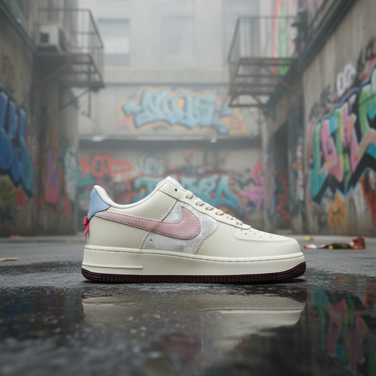 LUW Select: Wmns Air Force 1 'Valentine's Day' - Cream, White & Soft Pink Edition