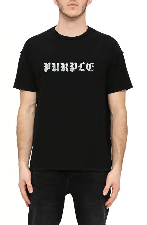 PURPLE TShirt Gothic Logo