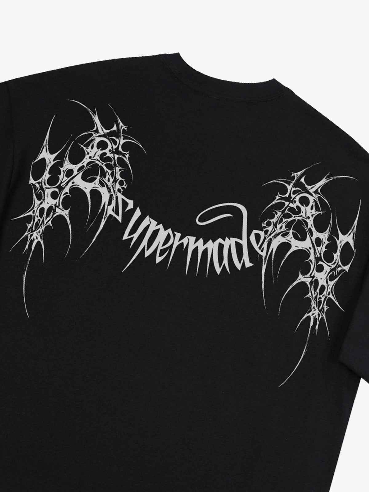 SUPM Gothic Sharp Letter Graphic T-Shirt