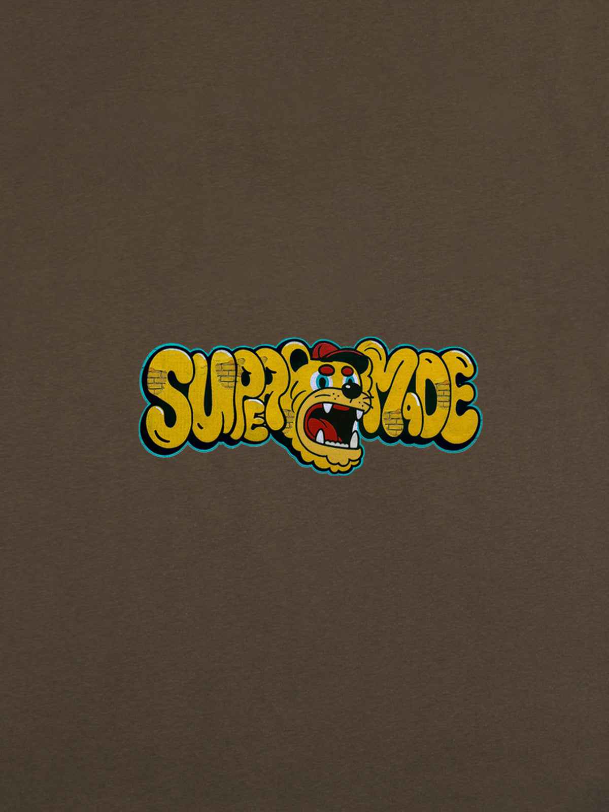 Street Graffiti Trendy Tiger Head Font T-Shirt