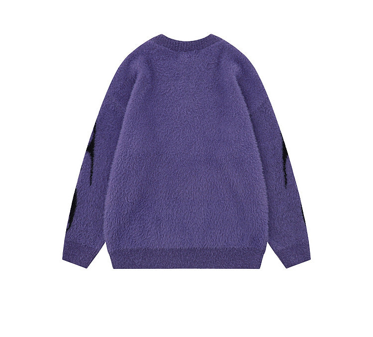 Gothic Inferno | Y2K Inspired Fire Pattern Jumper - Luxuryurbanwear