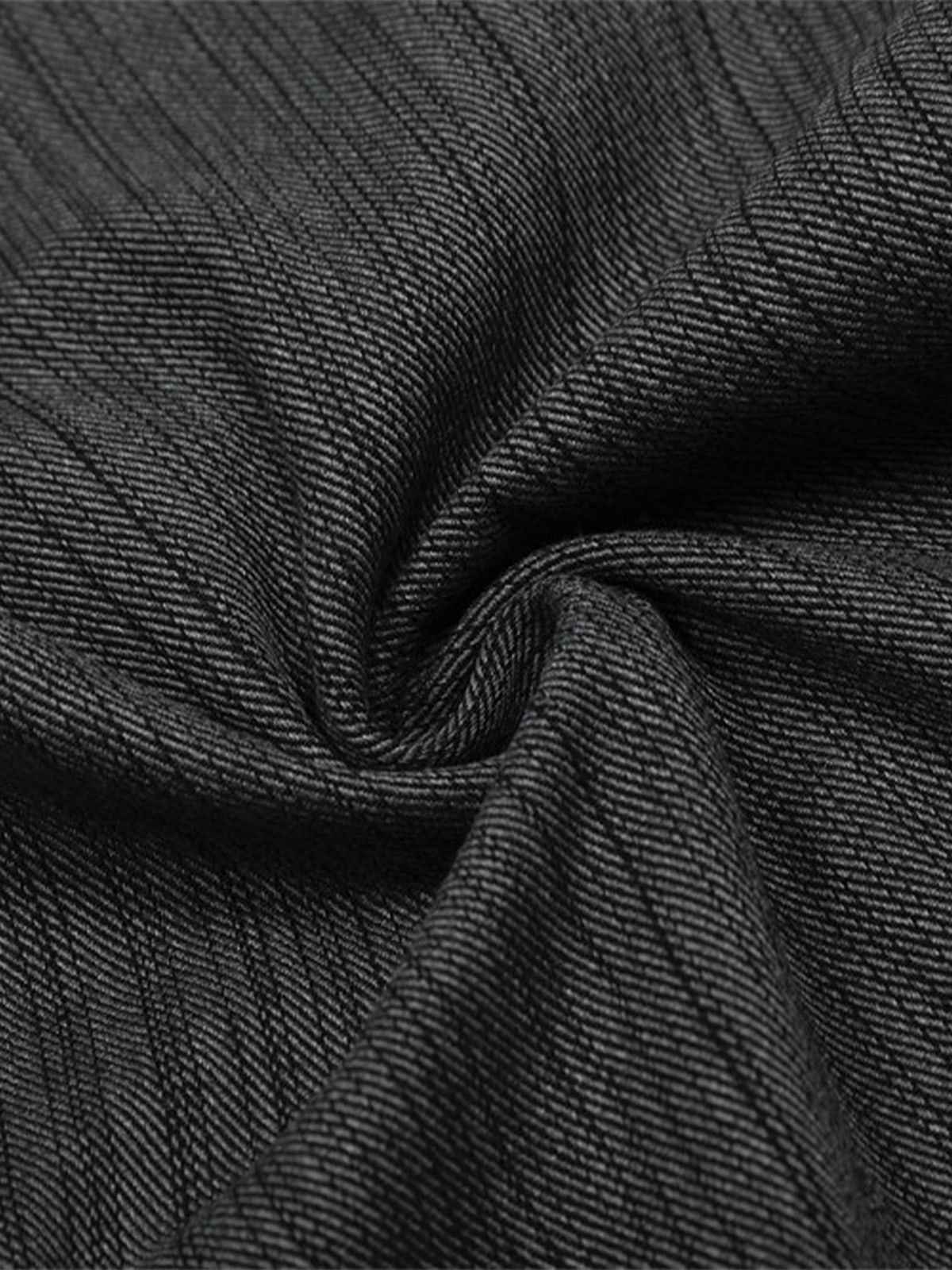 Striped Textured Reverse Pocket Pants