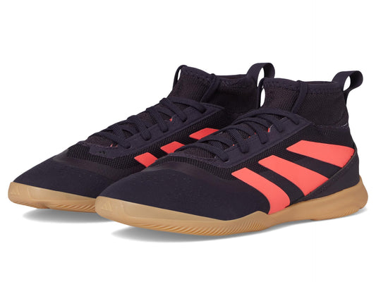 adidas Predator League Indoor J (Little Big Kid) Sneaker Aurora Black/Turbo/Gum 11 US Unisex