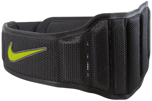 NIKE Structured Training Belt 2.0 Size Medium Black/Volt