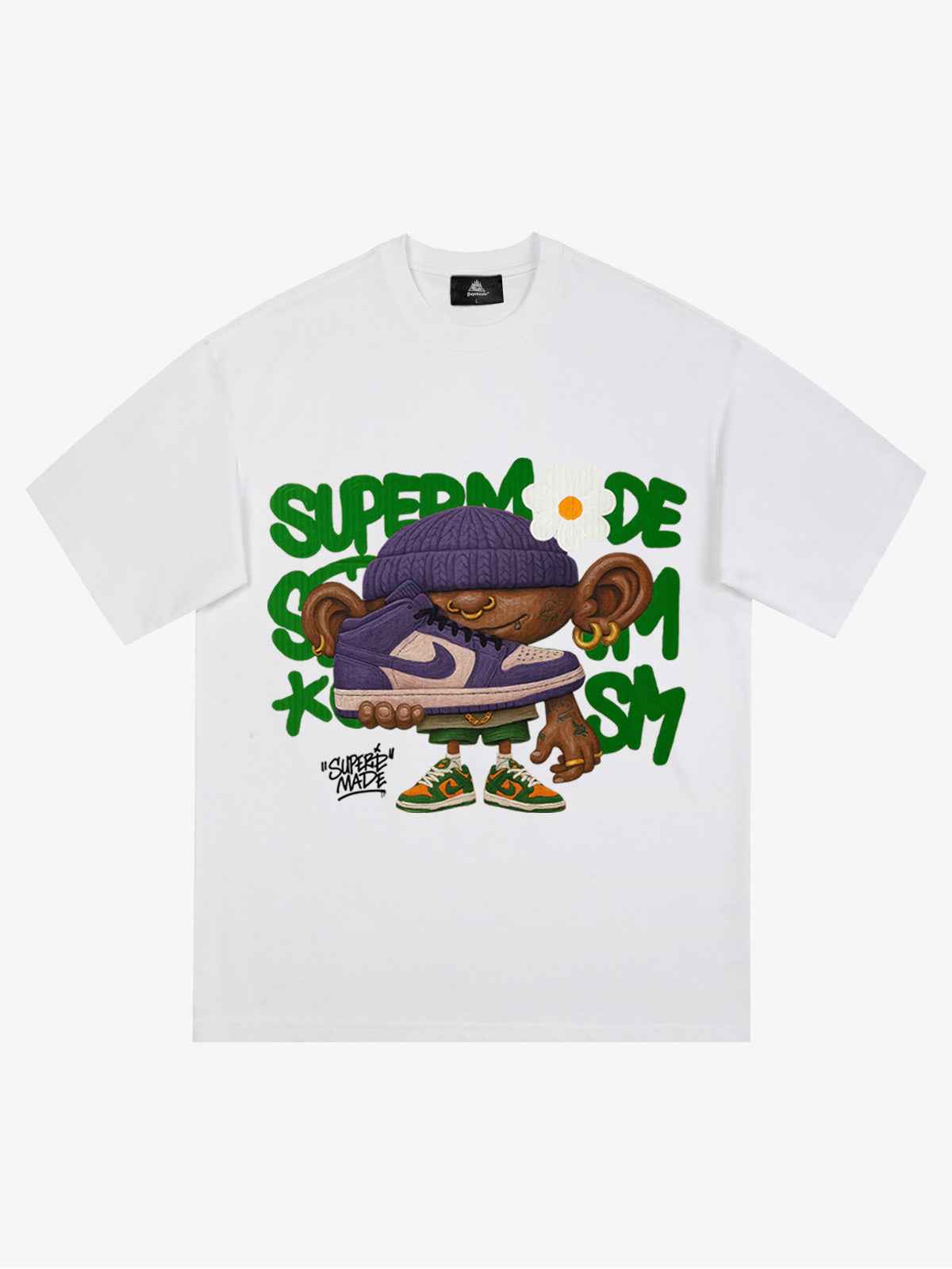 Street Cartoon Sneaker Graffiti Sneaker T-shirt