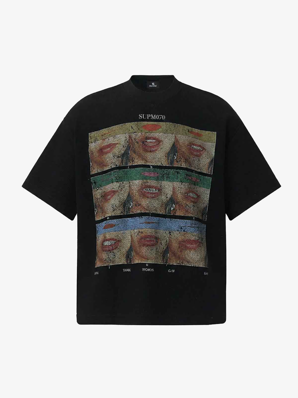 Pop Art Lip Print Graphic T-Shirt