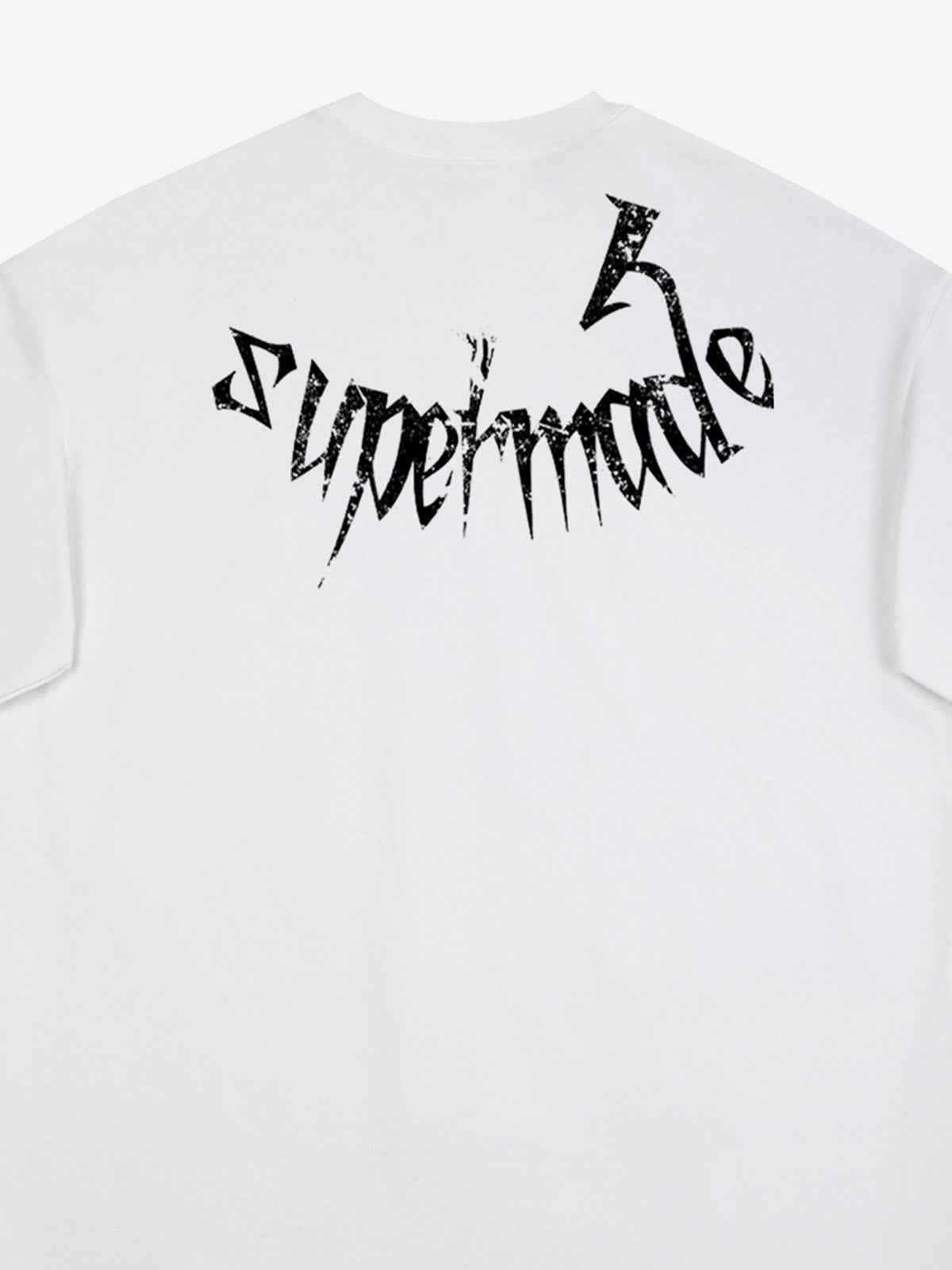 Gothic Skull Distressed Letter T-Shirt