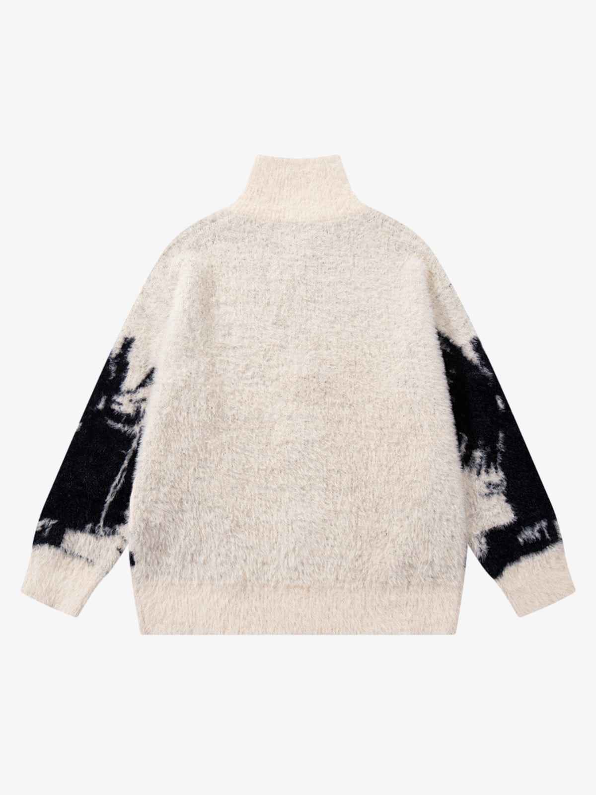 Street Subculture Angel Jacquard Cardigan Sweater