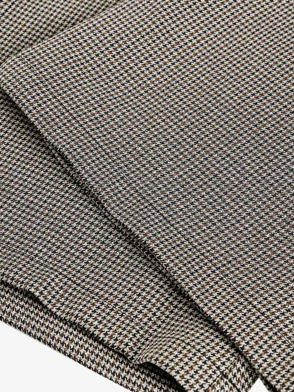 Belted Houndstooth Blazer Pants - Luxuryurbanwear