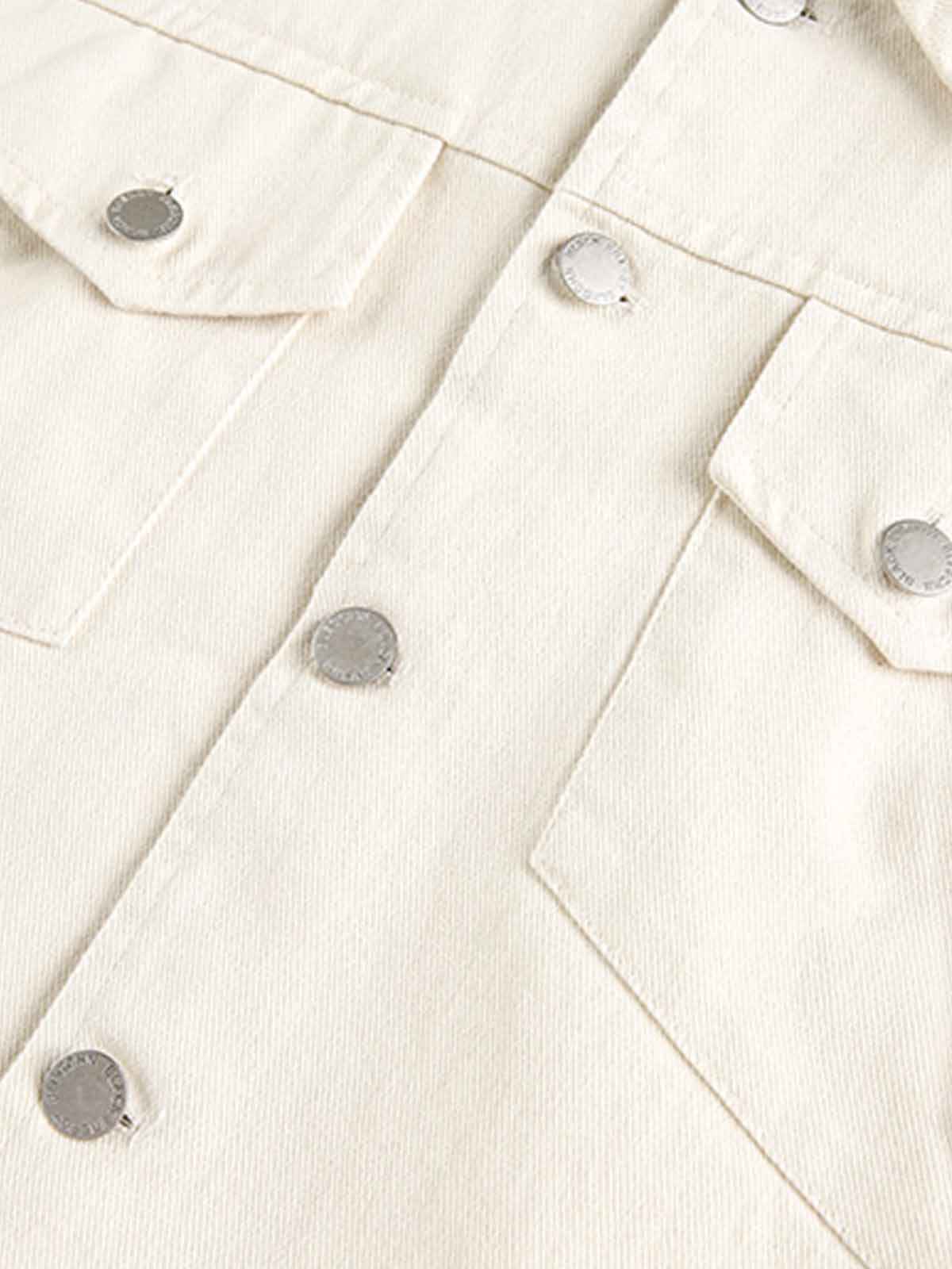 Panel Construction Button-Up Workwear Jacket