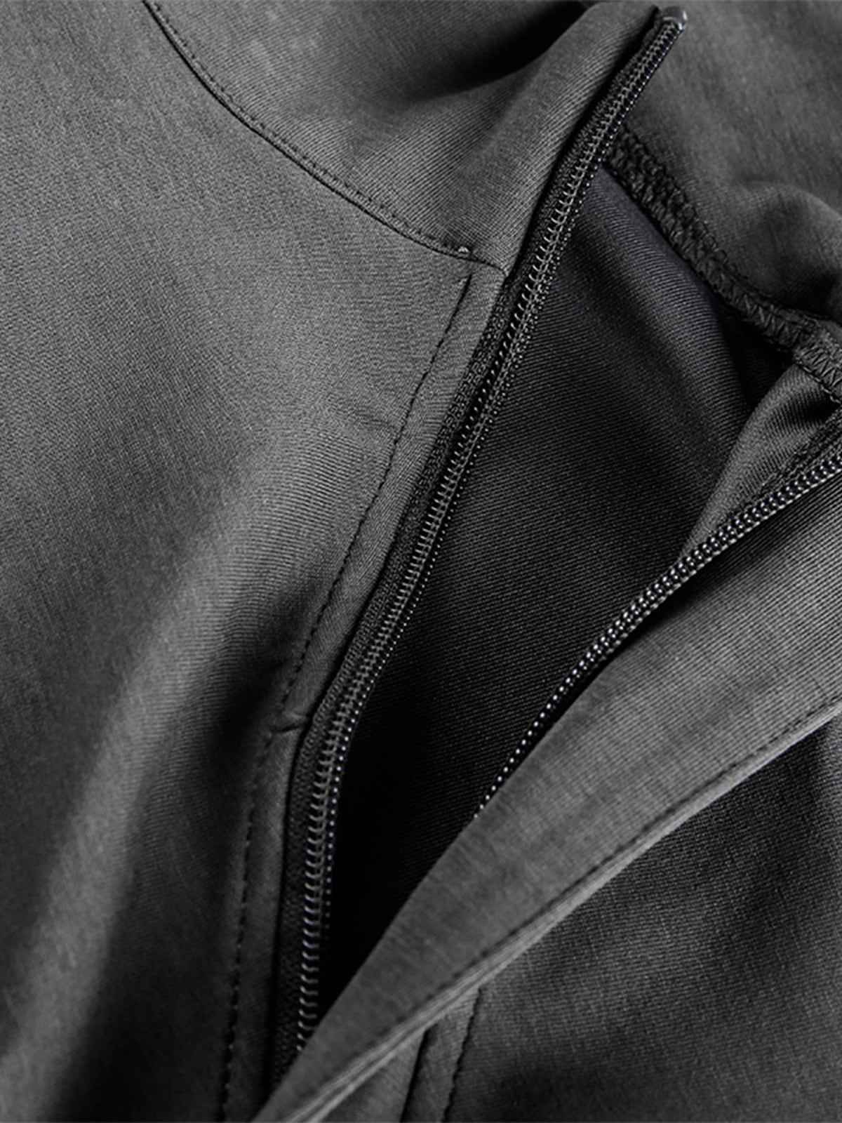 Mock Neck Layered Long Sleeve T Shirt
