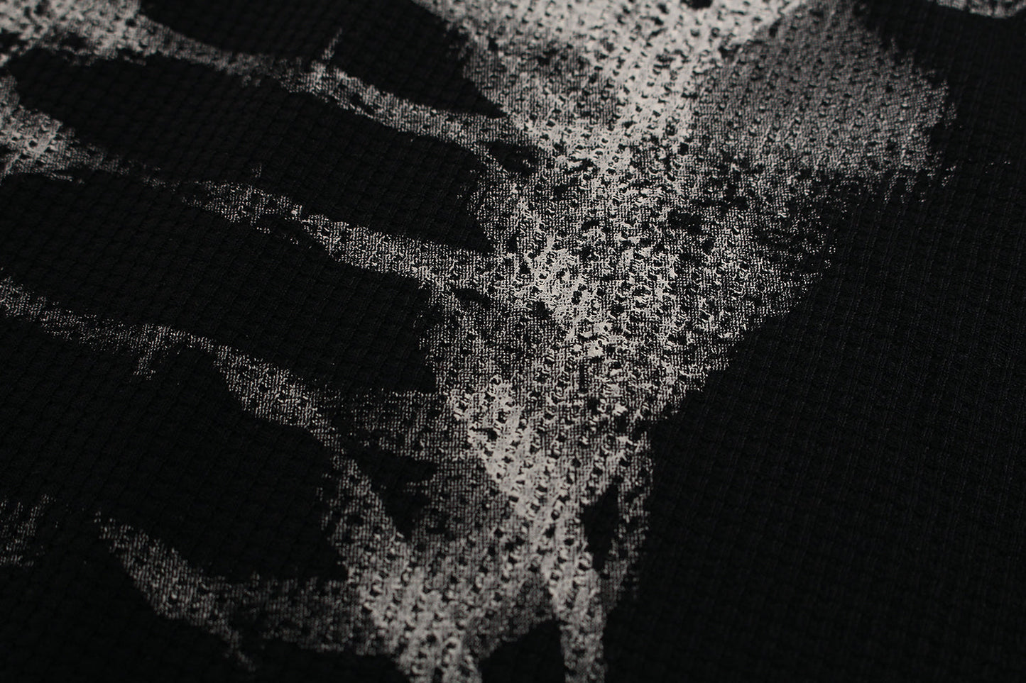 X-Ray Skeleton | Waffle Long Sleeve T-Shirt - Luxuryurbanwear