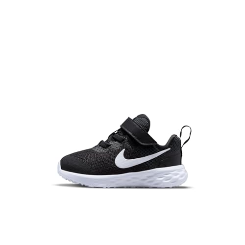 Nike Unisex Kids Running Baby/Toddler Shoes Black White Dk Smoke Grey 21 EU